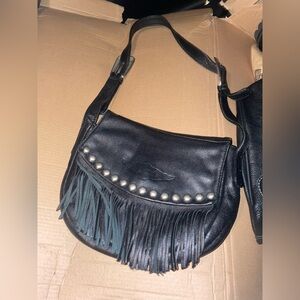 Harley Davidson Leather Shoulder Purse